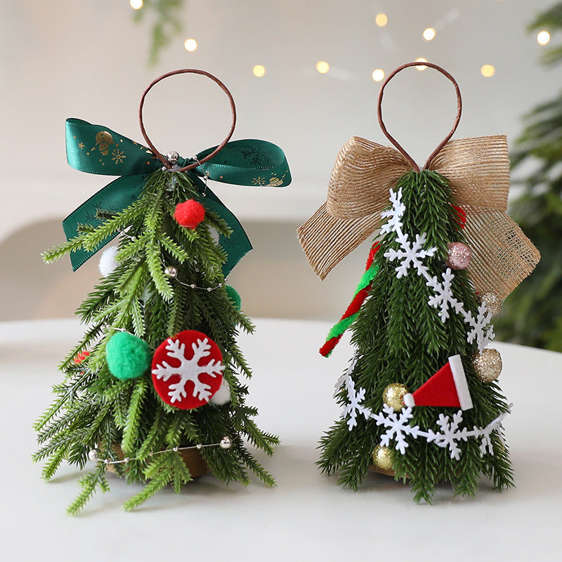 Mini Christmas Tree Ornaments Diy Christmas Decorations Home Bedroom Party Decorations Desktop Children New Year Christmas Gift